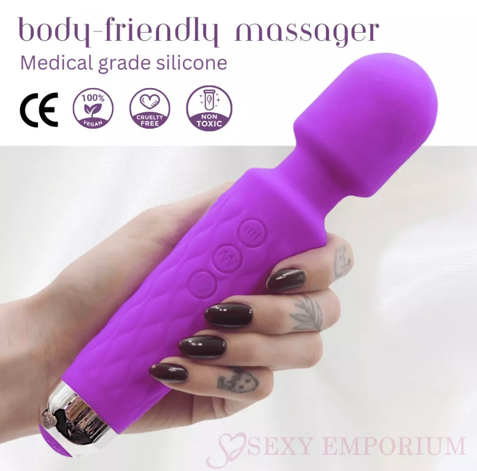 Muscle Massager Full Body Electric Relaxing Vibration Magic Wand Waterproof UK