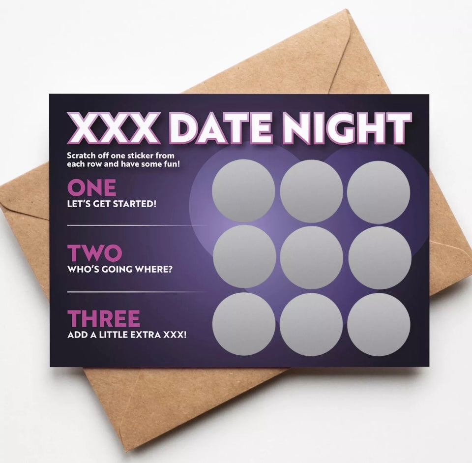 Date night Scratch Card | Rude Gift