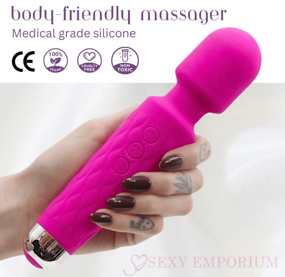 Muscle Massager Full Body Electric Relaxing Vibration Magic Wand Waterproof UK